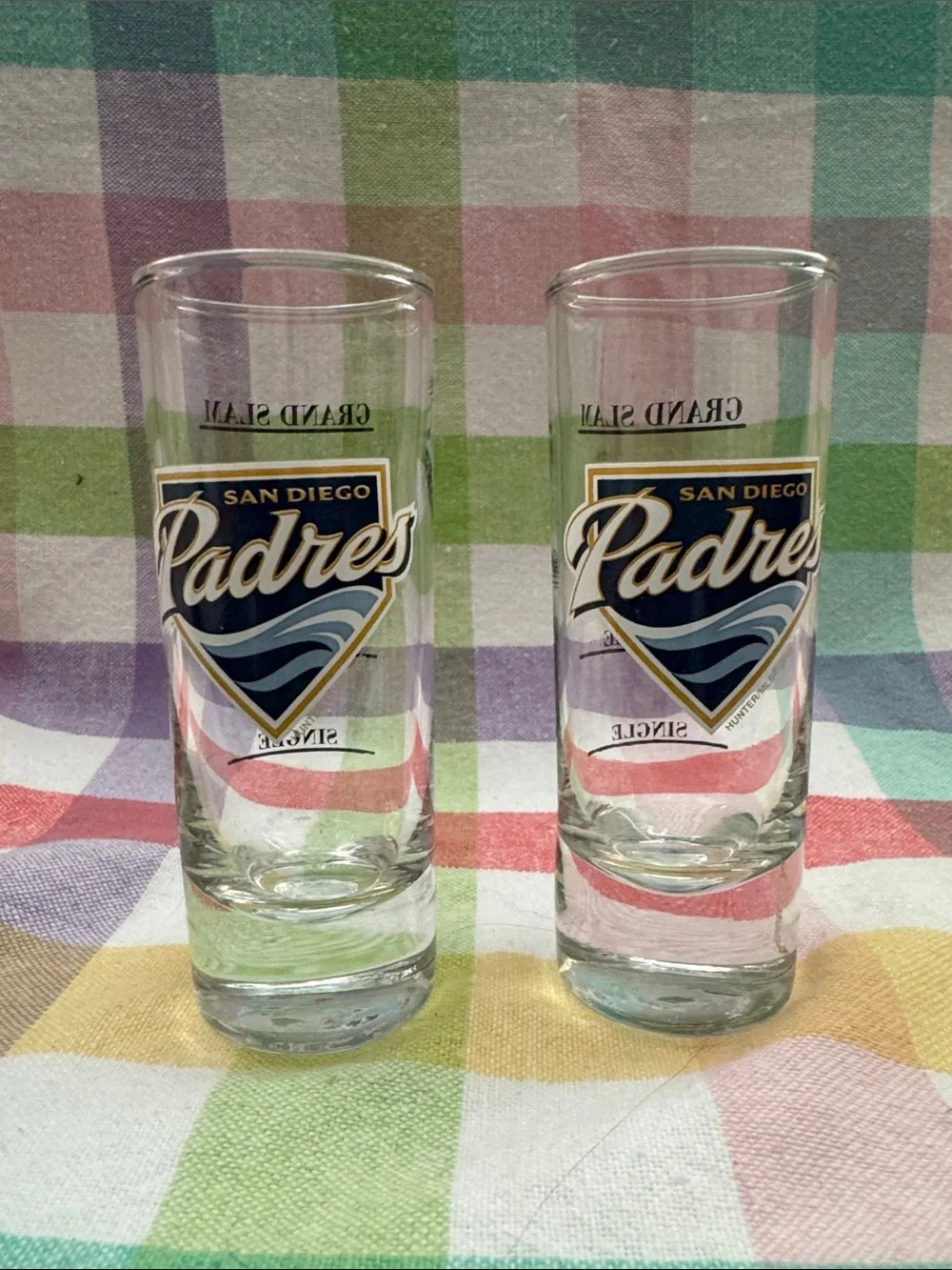 2 San Diego Padres shot glasses
